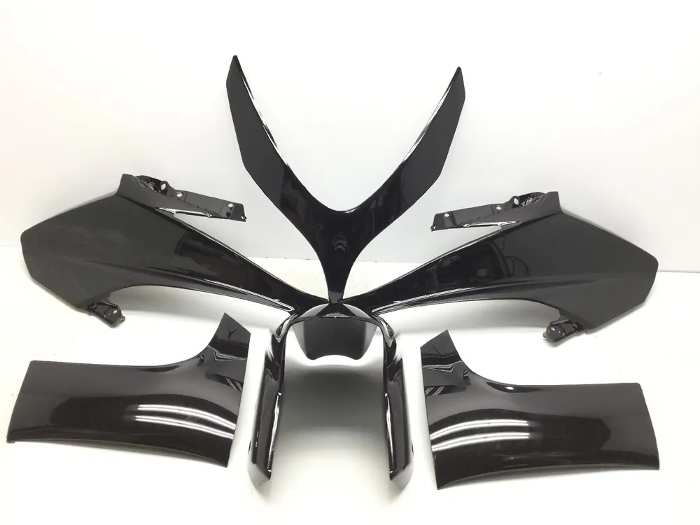 Yamaha t-max 500 kit carene 13 pezzi nero lucido 2008 2011 sj061/sj062 Nuovo Arrivo