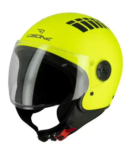 Economico Casco jet pretender giallo fluo m