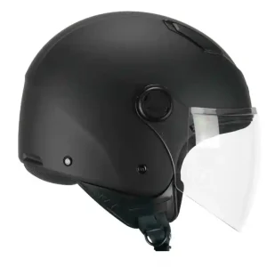 Casco demi jet ska-p 1lha luke mono nero opaco taglia l Reso Gratuito