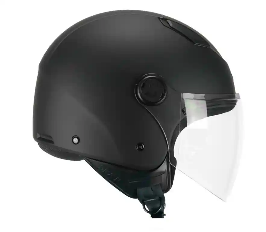 Casco demi jet ska-p 1lha luke mono nero opaco taglia l Reso Gratuito