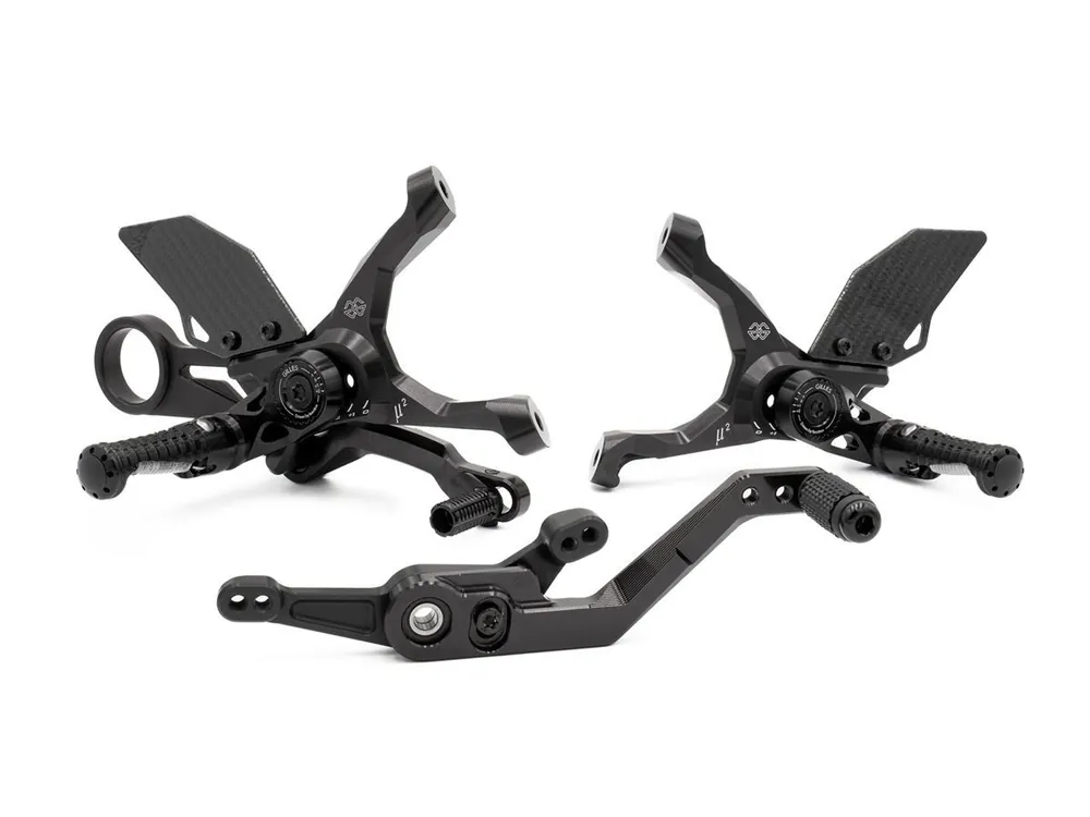 PEDANE ARRETRATE ALLUMINIO MUE2 GILLES TOOLING BMW S 1000 RR 2025- Economico