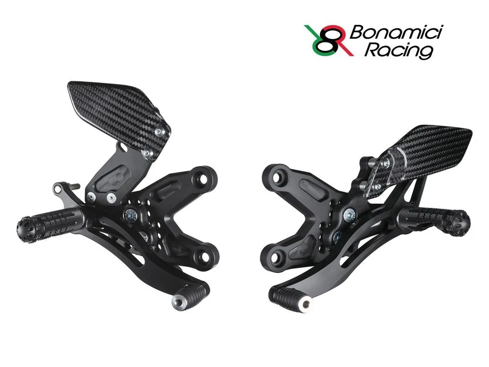 PEDANE ARRETRATE BONAMICI RACING REGOLABILI BMW S 1000 RR 2008-2014- Spedizione Espresso