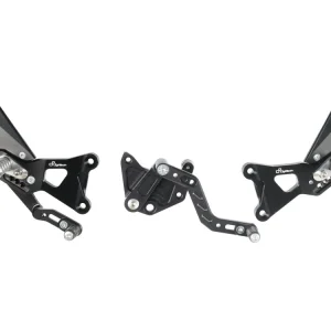 Spedito Oggi PEDANE REGOLABILI CON POGGIA PIEDI FISSI LIGHTECH BMW S 1000 RR 2009-2014-