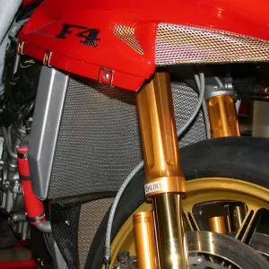 GRIGLIA RADIATORE ACQUA TITANIO MOTOCORSE MV AGUSTA F4 1000 S 1+1 2004-06- Offerta Speciale