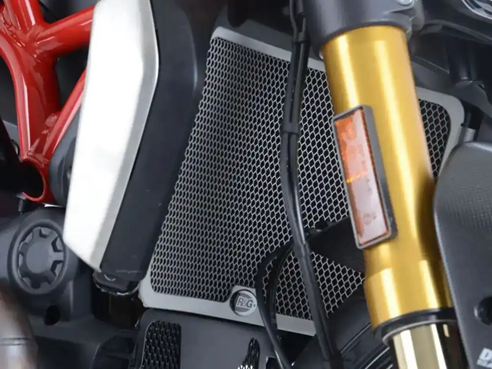 GRIGLIA PROTEZIONE RADIATORE ACQUA TITANIO R&G DUCATI HYPERMOTARD 950 / SP / RVE 2019-2025- Ordina Subito