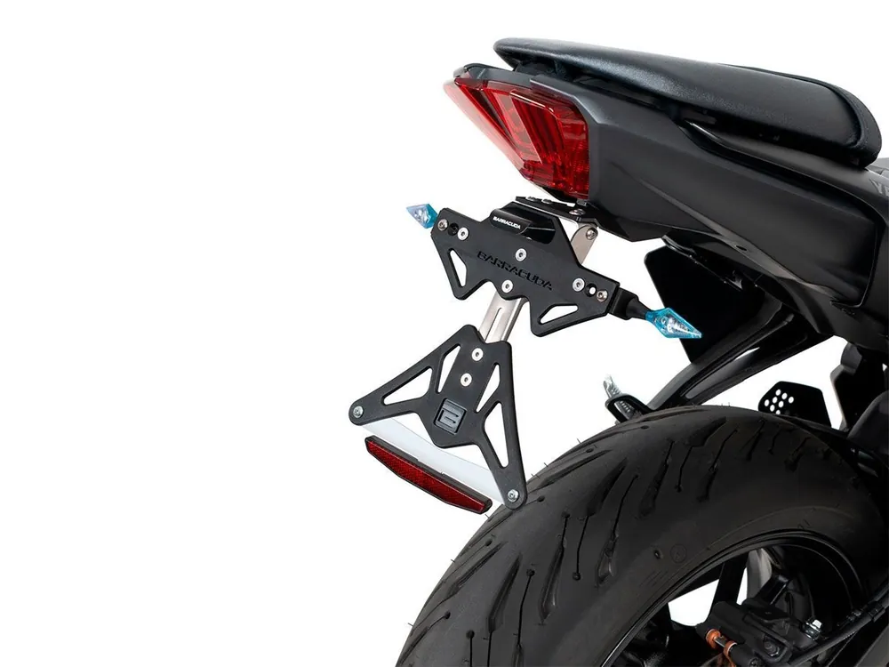 Prezzo Scontato KIT PORTATARGA RECLINABILE ALLUMINIO BARRACUDA YAMAHA MT-07 2021-2023-