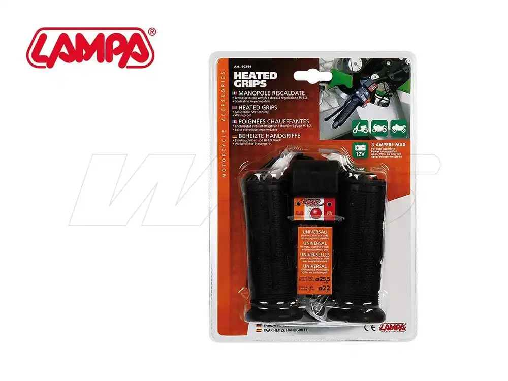 COPPIA MANOPOLE RISCALDATE LAMPA CON TERMOSTATO UNIVERSALI- Esclusivo