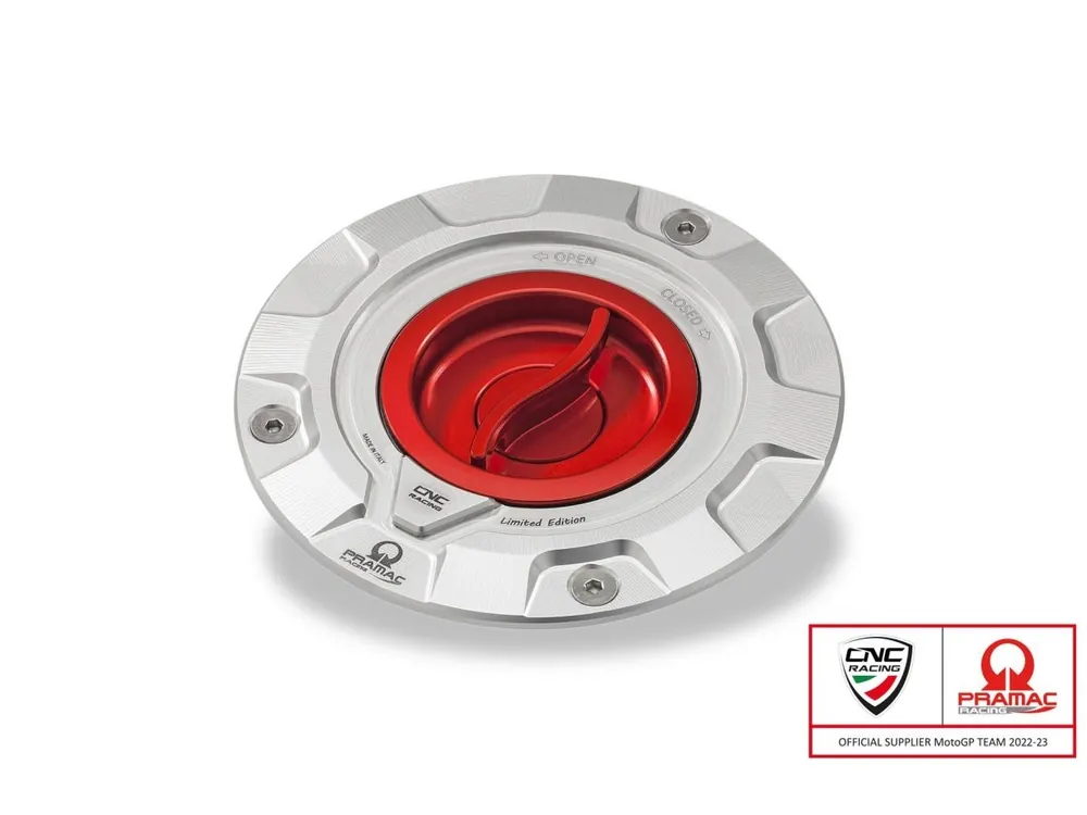 TAPPO SERBATOIO CARBURANTE PRAMAC RACING CNC RACING DUCATI 1199 PANIGALE 2012-2014- Promozione
