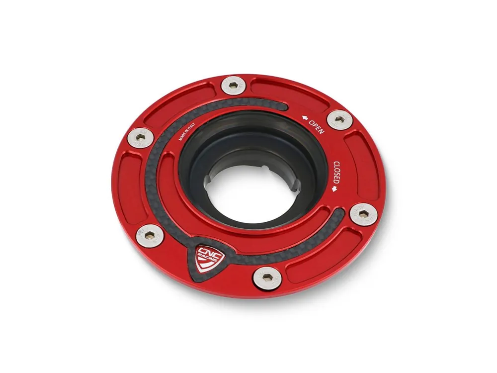 TAPPO SERBATOIO CARBURANTE FLANGIA CARBON CNC RACING MV AGUSTA TURISMO VELOCE 800 2015-18- Reso Gratuito