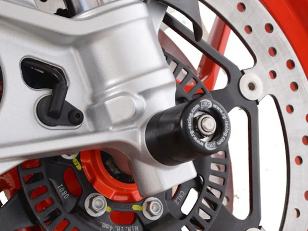 Nuova Collezione COPPIA PROTEZIONI FORCELLA NERO R&G APRILIA RS 660 2020-2023-