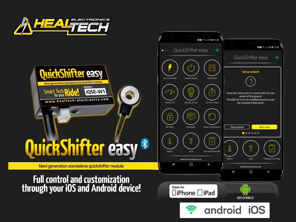 Economico KIT CAMBIO ELETTRONICO WI-FI HEALTECH DUCATI HYPERMOTARD 1100 2007-2009-