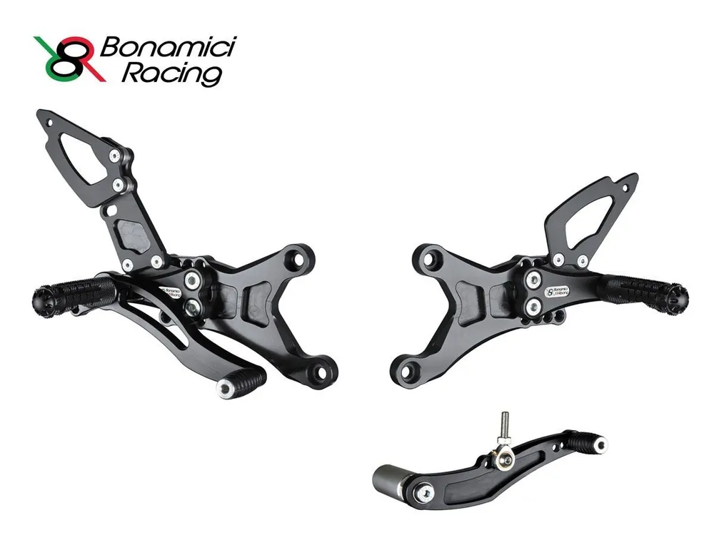 Quantità Limitata PEDANE ARRETRATE BONAMICI RACING REGOLABILI STRADALI YAMAHA YZF R1 2007-2008-