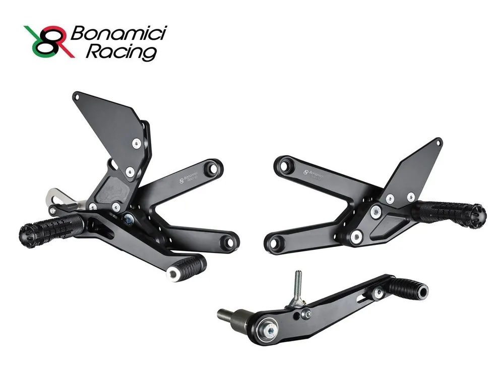 Prezzo Basso PEDANE ARRETRATE BONAMICI REGOLABILI QUICKSHIFTER TRIUMPH DAYTONA 675 2013-2017-