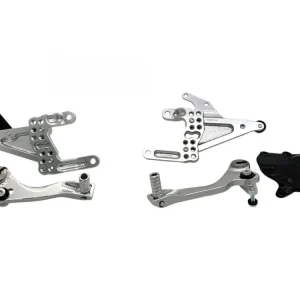 PEDANE ARRETRATE SILVER CAMBIO ROVESCIATO RACING SPIDER DUCATI PANIGALE V4 / S 2025- Più Venduto