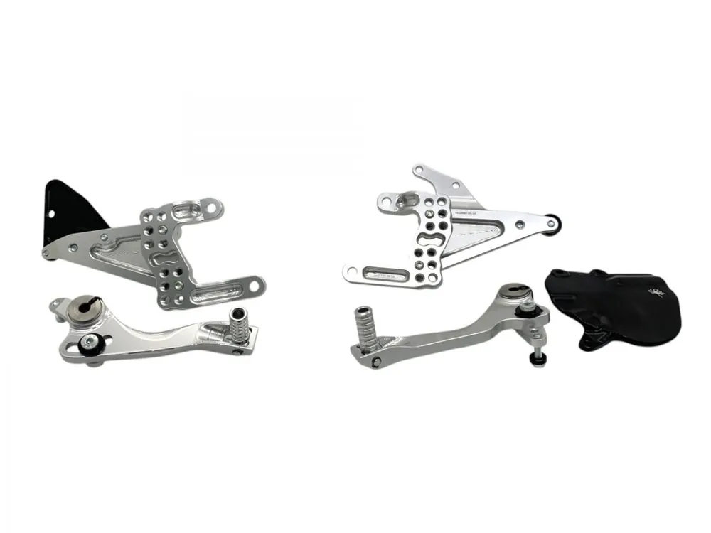 PEDANE ARRETRATE SILVER CAMBIO ROVESCIATO RACING SPIDER DUCATI PANIGALE V4 / S 2025- Più Venduto