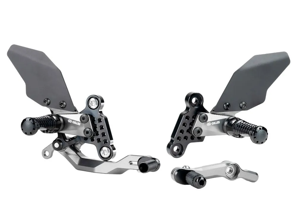PEDANE REGOLABILI NERE GILLES TOOLING YAMAHA XSR 900 2016-2023- Offerta Del Giorno