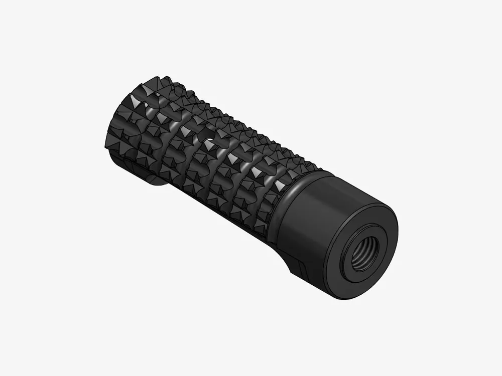 Professionale RICAMBIO POGGIAPIEDE RACING 69MM FILETTATO PER PEDANE BONAMICI RACING-