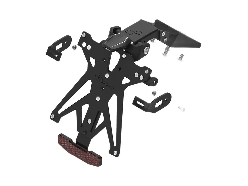 KIT PORTATARGA REGOLABILE LIGHTECH ITA/DE/SLO KTM SUPER DUKE 1390 R 2024-2025- Offerta Lampo