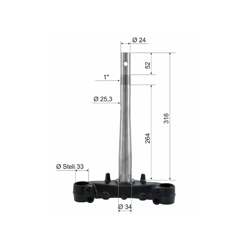 TESTA FORCELLA RMS HONDA SH 125-150CC Ultime Pezzi