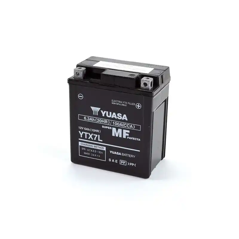 BATTERIA YUASA YTX7L (SIGILLATA ATTIVATA - FACTORY SEALED) 12V/6AH Promo Stagionale