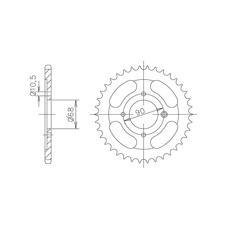 Offerta Speciale CORONA IN ACCIAIO P428 - Z53 (DIS.00014)