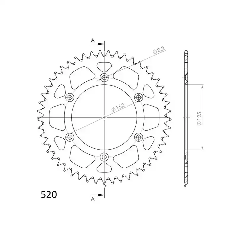 Più Venduto CORONA IN ALLUMINIO P520 - Z51 (DIS.00534)
