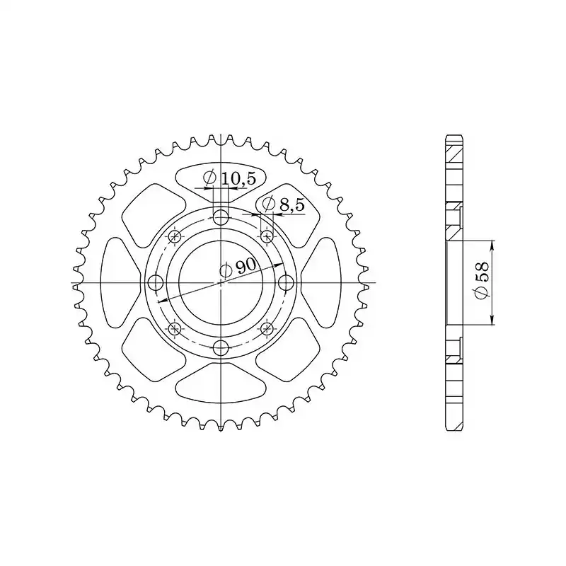CORONA IN ACCIAIO P428 - Z36 (DIS.10201) Prezzo Ridotto