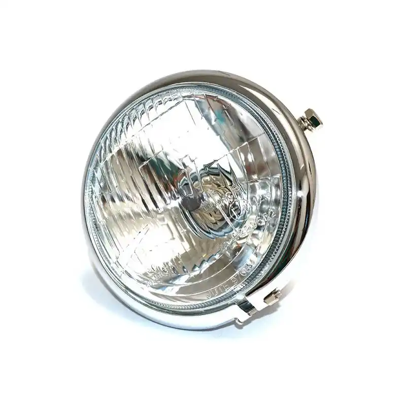 Vendita Finale FANALE TONDO D.158 CROMATO VETRO RIGATO-LAMP.H4 E POSIZIONE