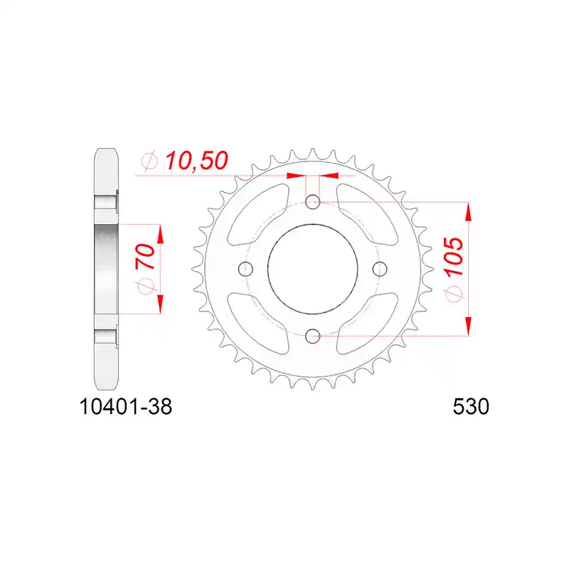 CORONA AFAM IN ACCIAIO P530 - Z38 (DIS.10401) Nuova Collezione