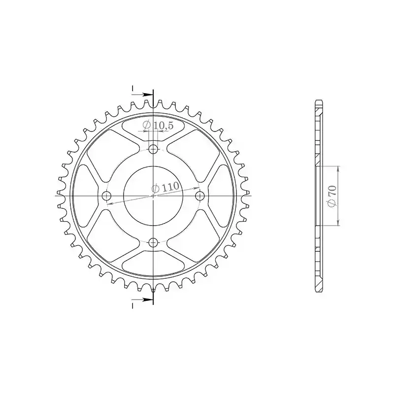 CORONA IN ACCIAIO P530 - Z41 (DIS.10402) Professionale