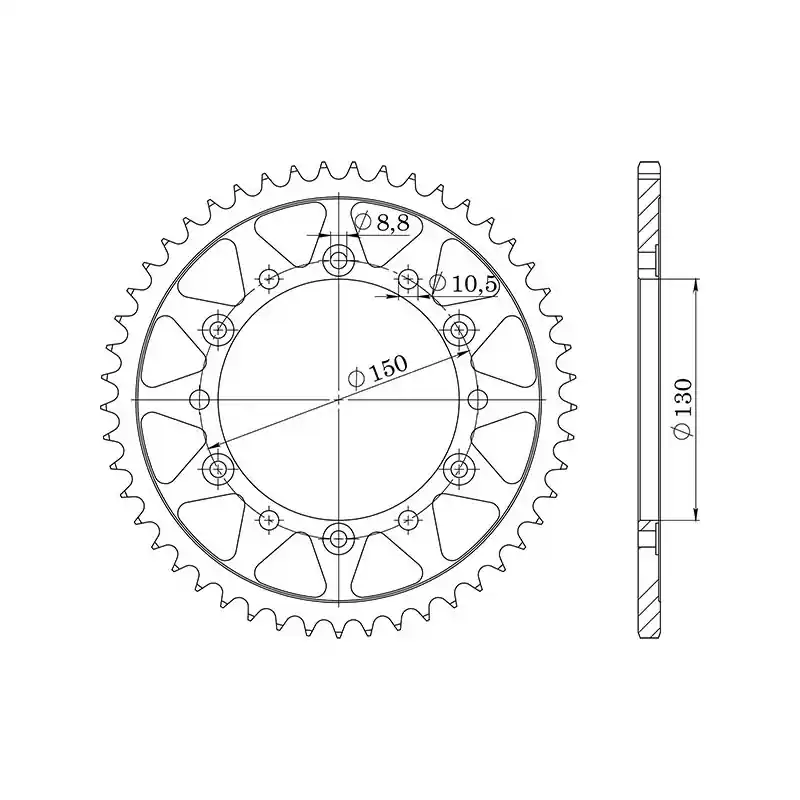 CORONA IN ACCIAIO P520 - Z48 (DIS.10501) Prezzo Ridotto