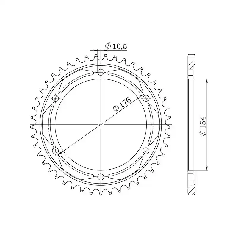 Reso Gratuito CORONA IN ACCIAIO P530 - Z44 (DIS.10609)