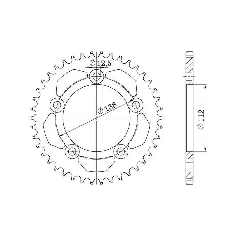 CORONA IN ACCIAIO P525 - Z44 (DIS.10613) Super Prezzo
