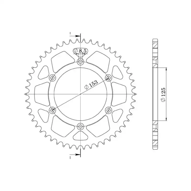 CORONA IN ALLUMINIO P520 - Z40 (DIS.11212) Miglior Prezzo