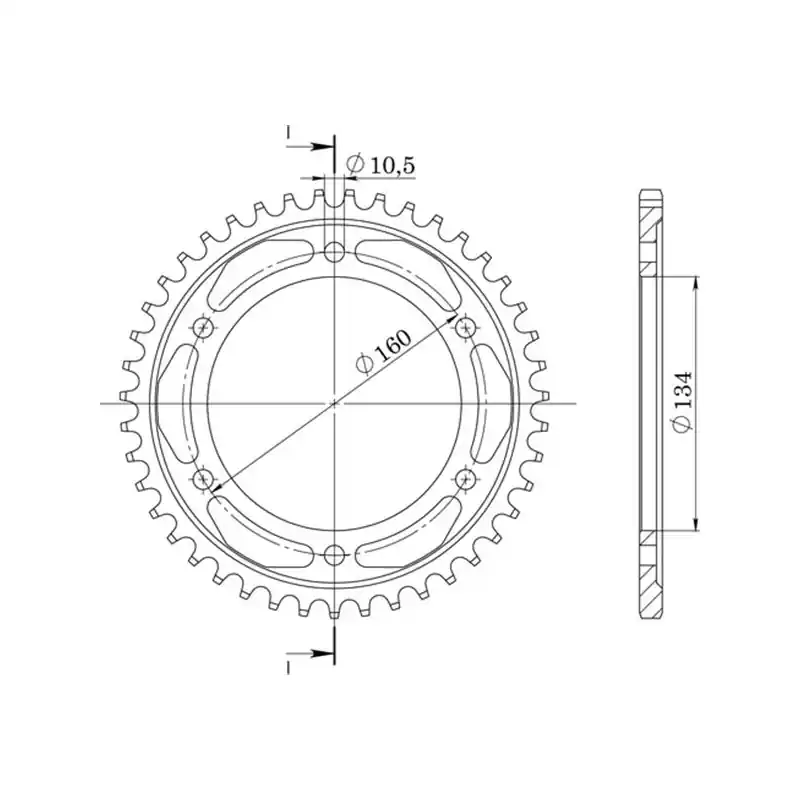 Offerta CORONA IN ALLUMINIO P530 - Z40 (DIS.11616)