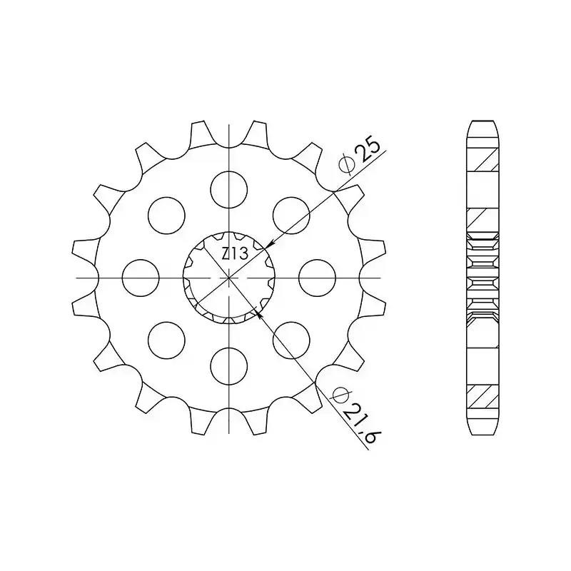 Ordina Subito PIGNONE P525 - Z17 (DIS.28401)