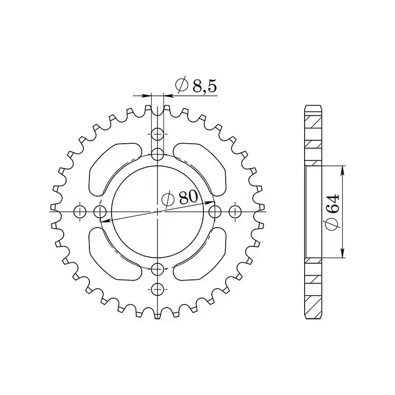 CORONA IN ACCIAIO P420 - Z36 (DIS.12101) Prezzo Basso