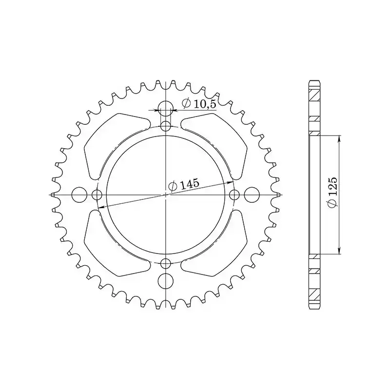 CORONA IN ACCIAIO P520 - Z40 (DIS.12505) Occasione Imperdibile