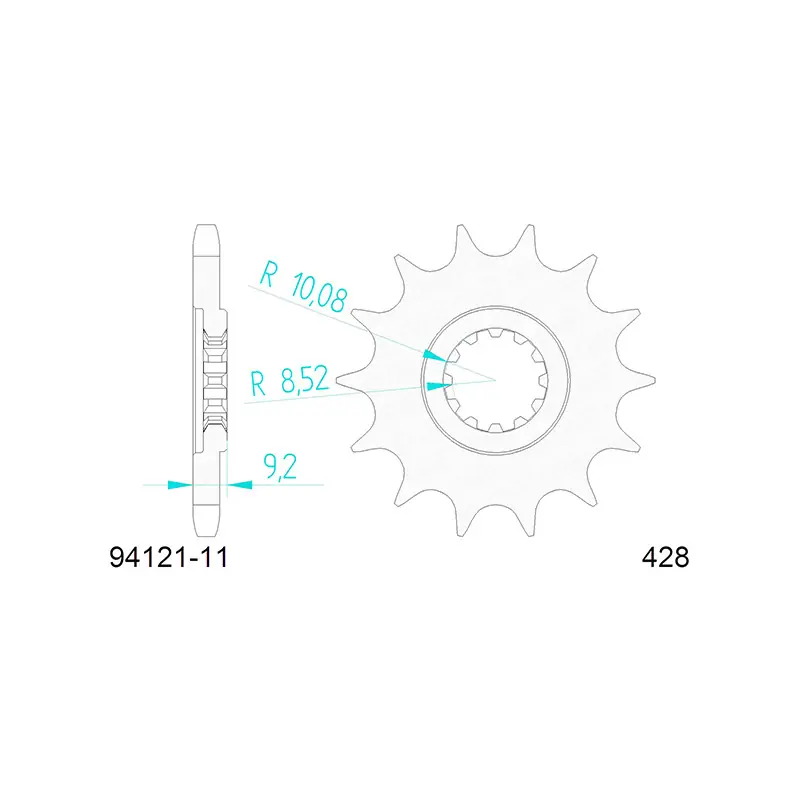 Offerta Limitata PIGNONE AFAM IN ACCIAIO P428 - Z11 (DIS.92121)
