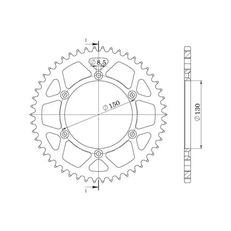 Offerta Speciale CORONA IN ALLUMINIO P520 - Z43 (DIS.13323)