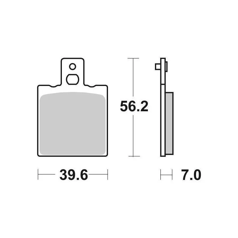 Economico PASTIGLIE FRENO POSTERIORE SBS 519LS
