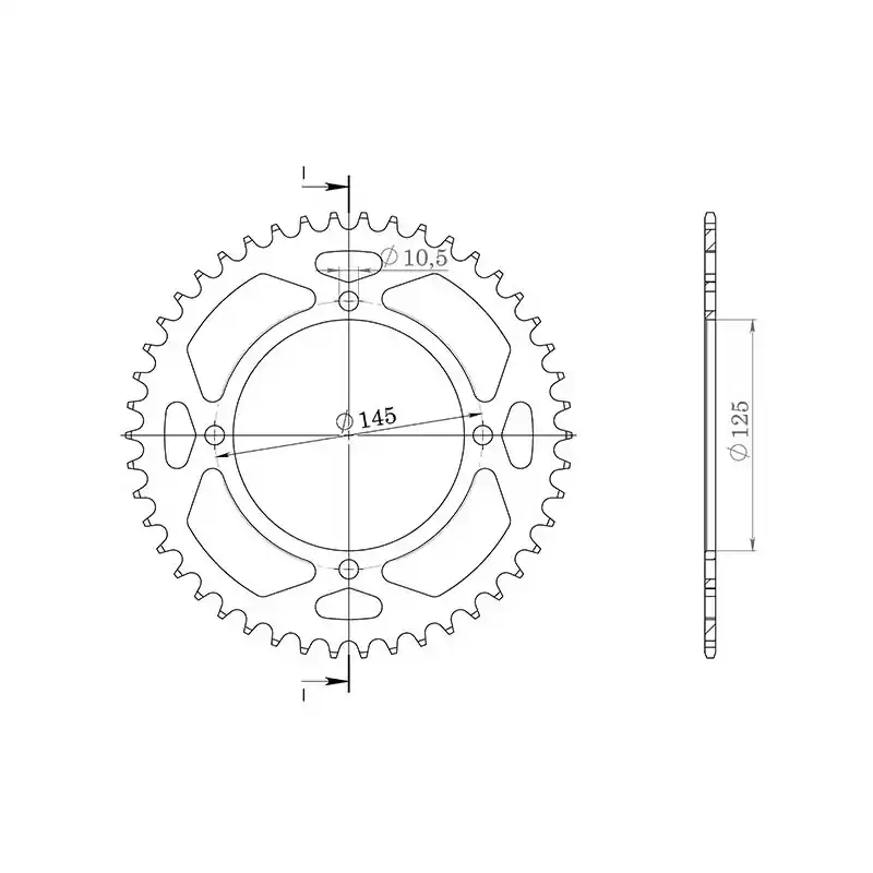 Economico CORONA IN ALLUMINIO P520 - Z45 (DIS.13505)