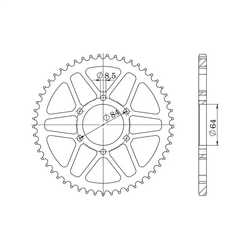 Ultime Pezzi CORONA IN ACCIAIO P428 - Z53 (DIS.14200)