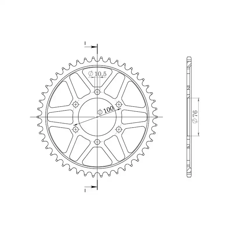 CORONA IN ACCIAIO P530 - Z50 (DIS.14803) Popolare