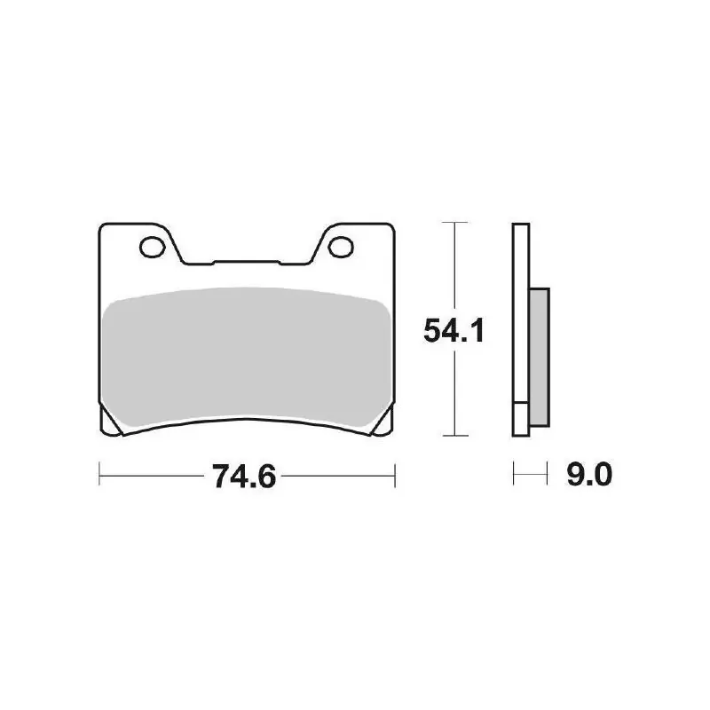 Prezzo Di Fabbrica PASTIGLIE FRENO ANTERIORE SBS 645HS