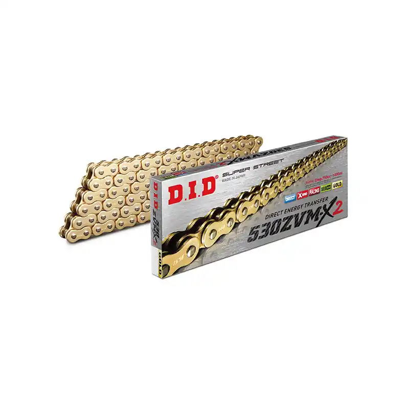 CATENA DID 530ZVM-X2 (Gold & Gold) - Lunghezza: 108 maglie con giunto a rivetto (ZJ) Super Prezzo
