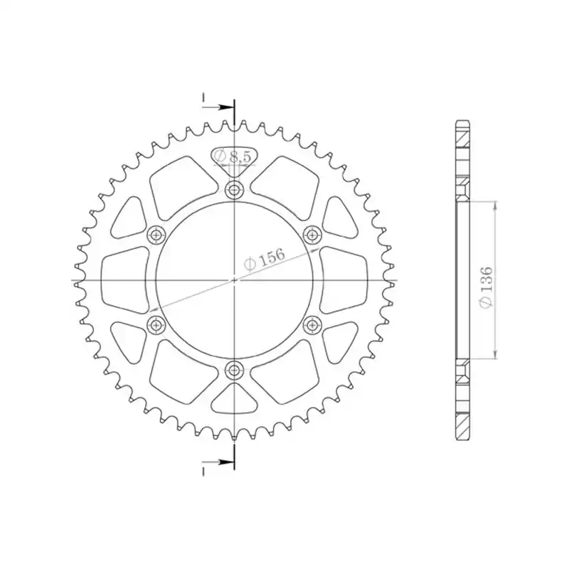 CORONA IN ALLUMINIO P520 - Z47 (DIS.15206) Nuova Collezione