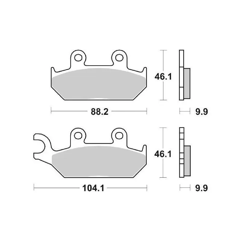 PASTIGLIE FRENO ANTERIORE SBS 650HS Nuova Collezione