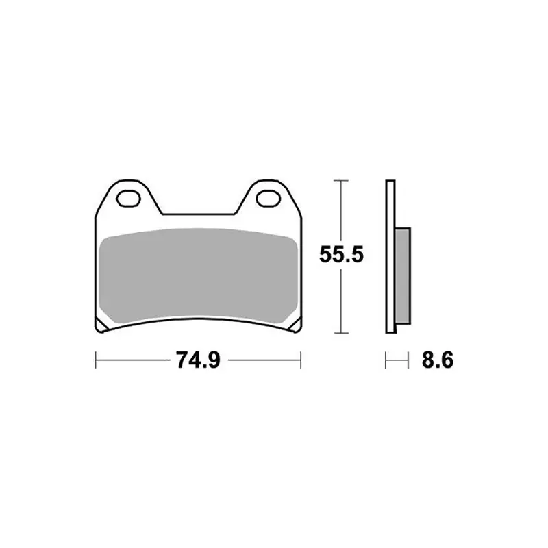 PASTIGLIE FRENO ANTERIORE RACING SBS 706DS-2 Novità