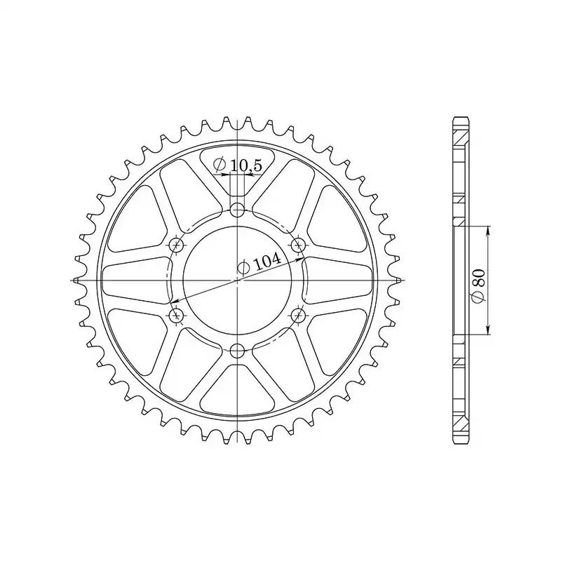 CORONA IN ACCIAIO P530 - Z38 (DIS.16604) Consegna Rapida